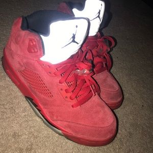 Jordan 5 Red Suede